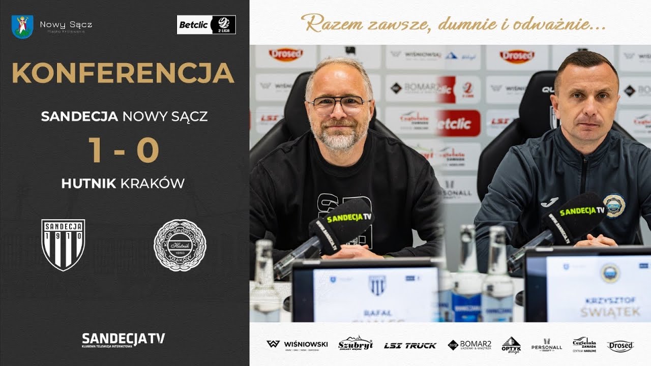 Sandecja Nowy Sącz - Hutnik Kraków 1:0 (0:0) | pomeczowa konferencja prasowa | 07.03.2026