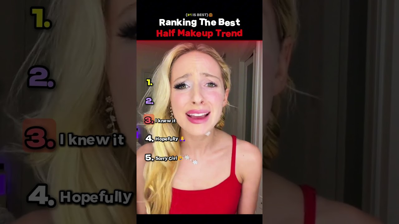 Ranking The Best Half Makeup Trend