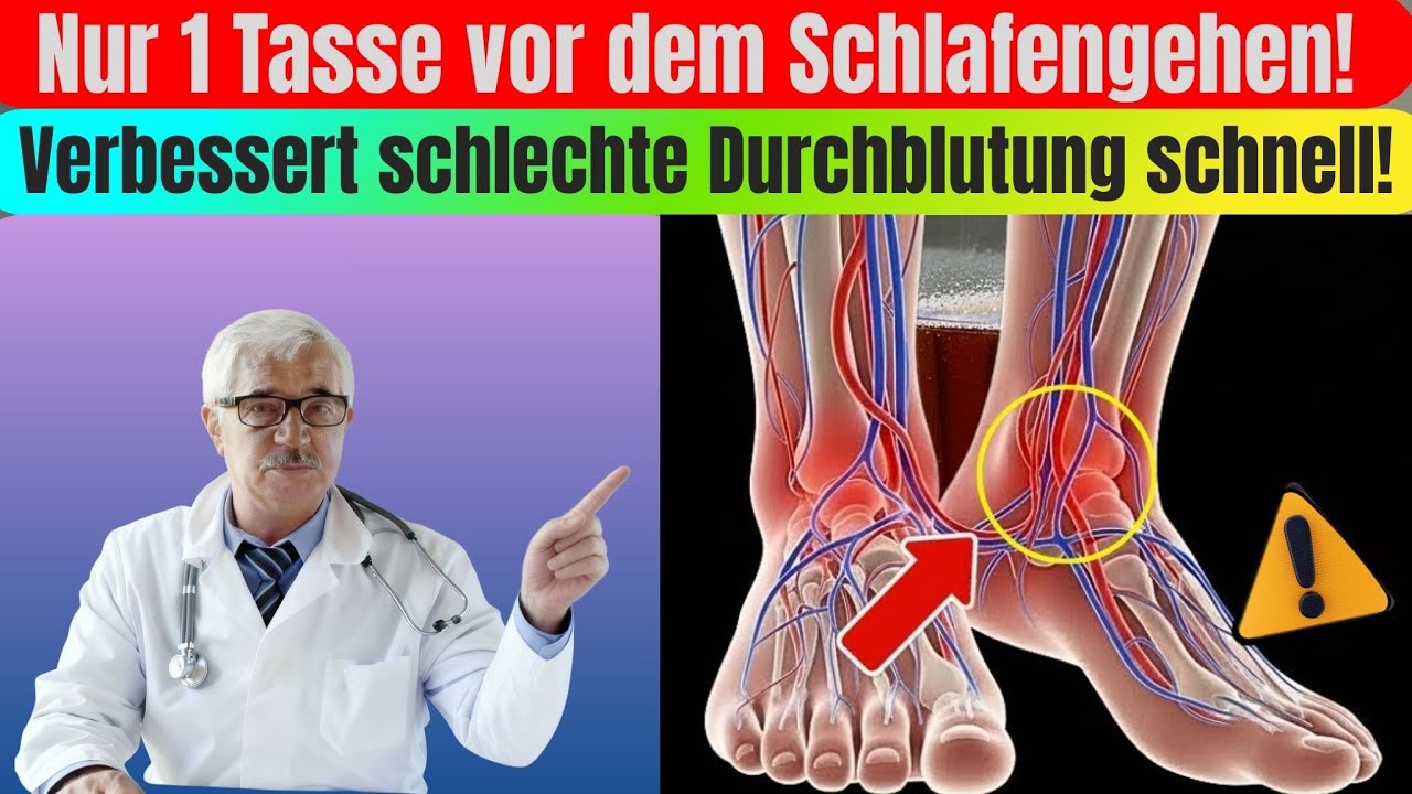 Über 60 Jahre alt? Trinken Sie DAS, um die Durchblutung der Beine schnell zu verbessern .