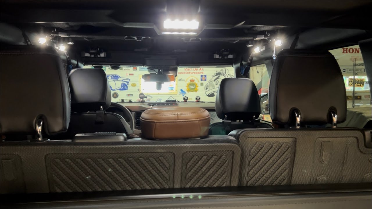 Mabett 4 pc Interior Bronco Light Kit Installation