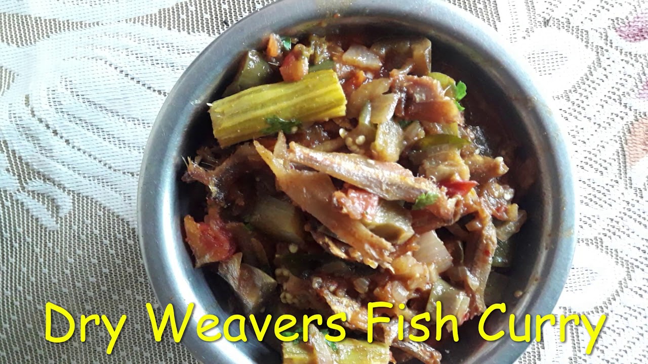 Dry Weavers Fish Curry (or Endi Nethallu Curry in Telugu)