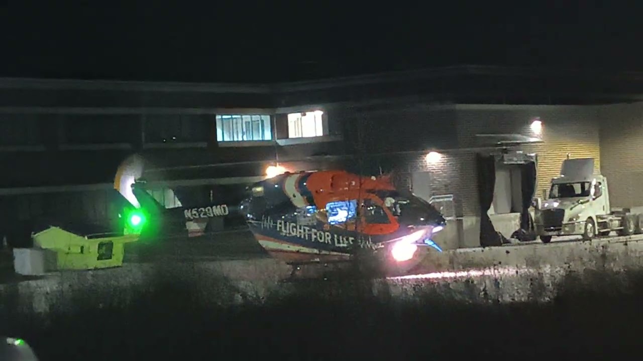 Flight for Life Airbus Helicopter # N529MO Take off