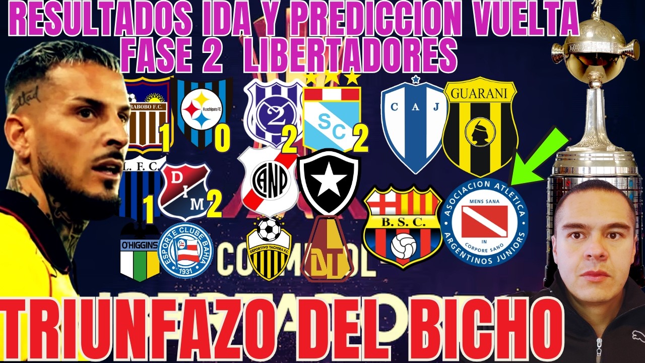 🔥 COPA LIBERTADORES 2026 – FASE 2 | Resultados de IDA y PREDICCIÓN de las VUELTAS