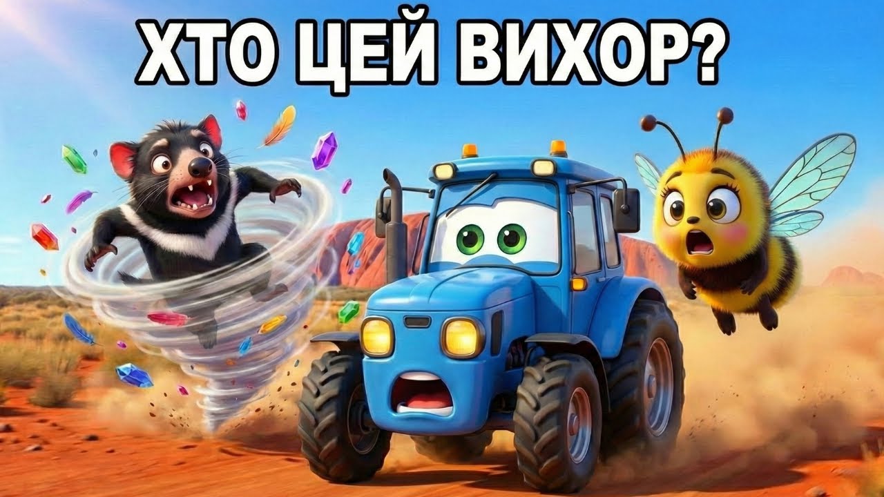 ХТО ЦЕЙ ВИХОР? 🌪️ Синій Трактор в Австралі 🚜💨 Мультик українською