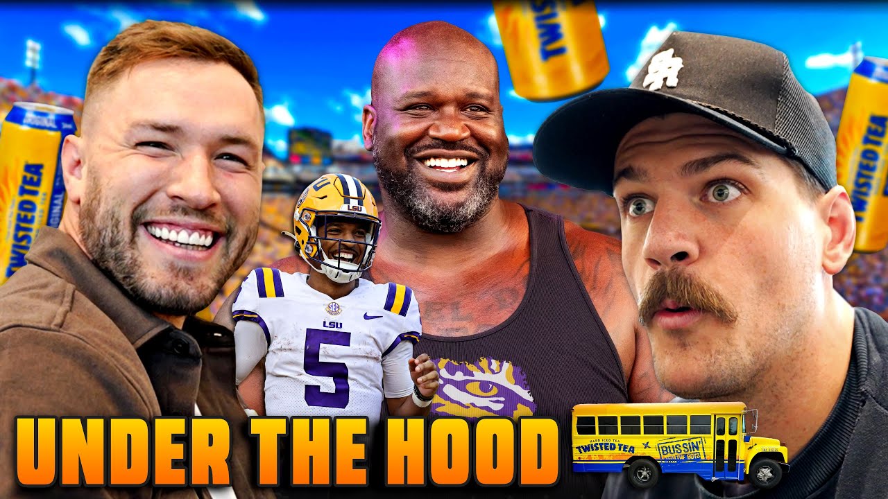 Taylor Lewan & Will Compton Become Best Friends With Shaquille O'Neal At LSU