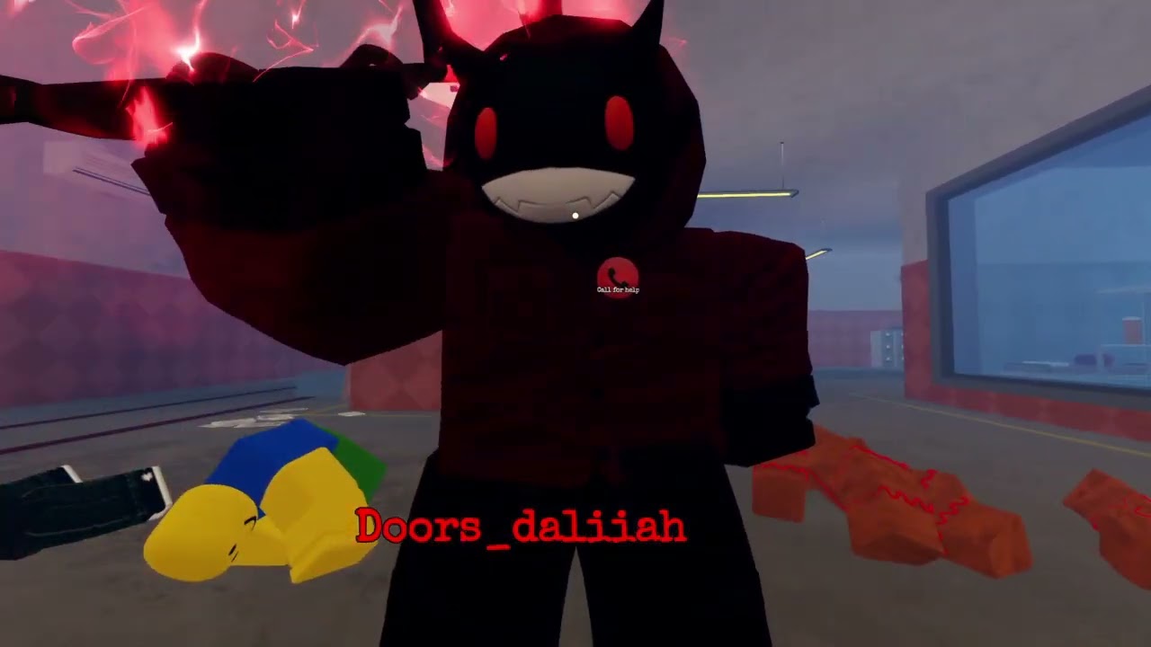 Playing roblox one of us
