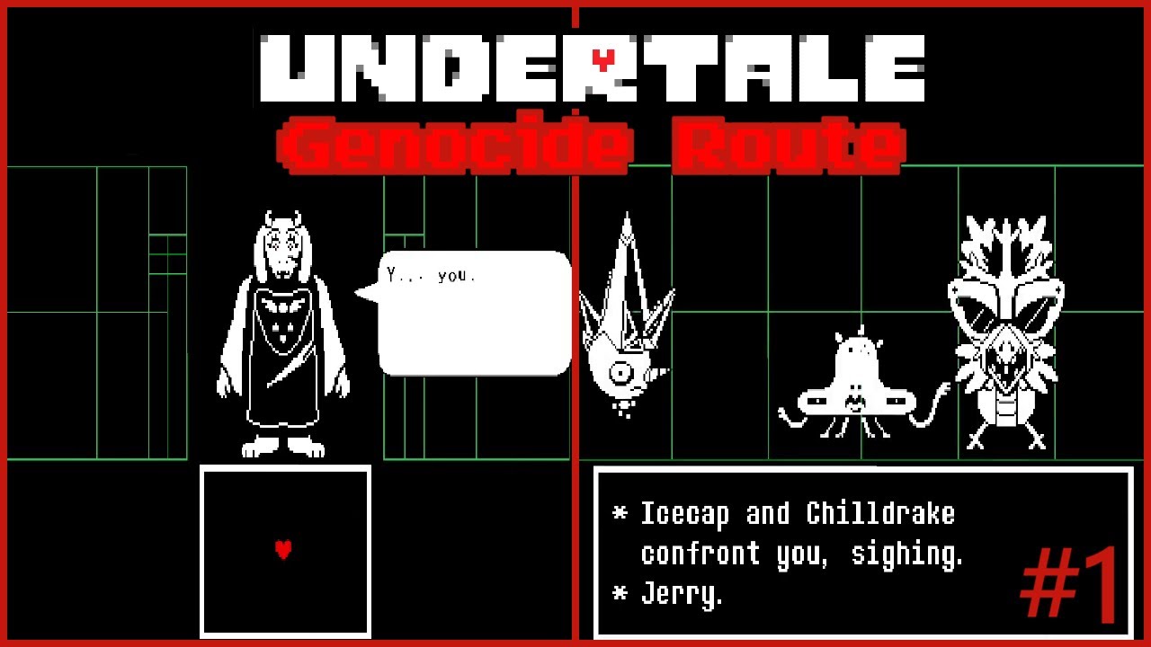 Undertale Genocide Route #1-Ruins, Snowdin & Waterfall