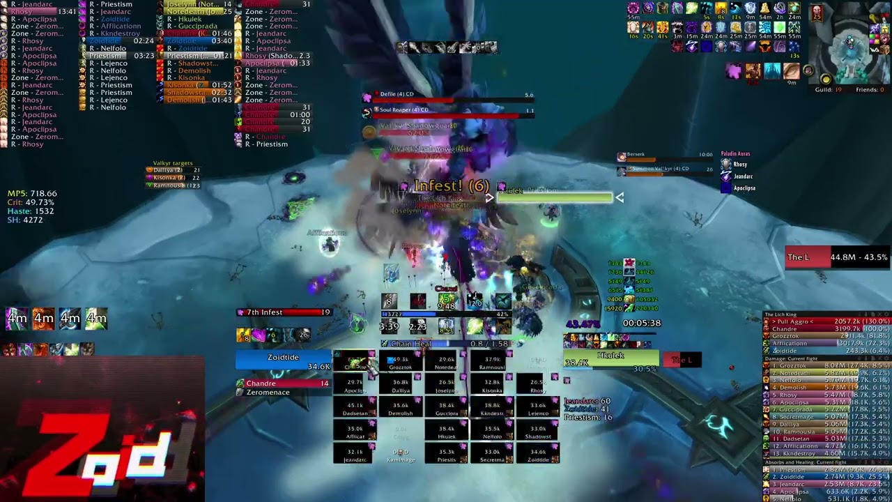 WOTLK - Icc 25 hc LoD + rs  - Rsham PoV - Kinda solo tank