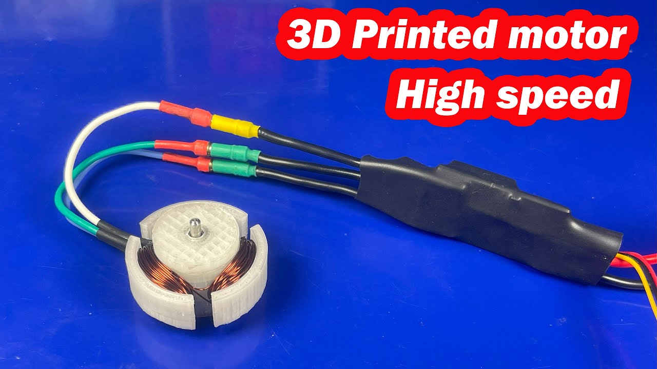 How to make brushless motor 3pole | DIY ESC brushless motor run smoothly