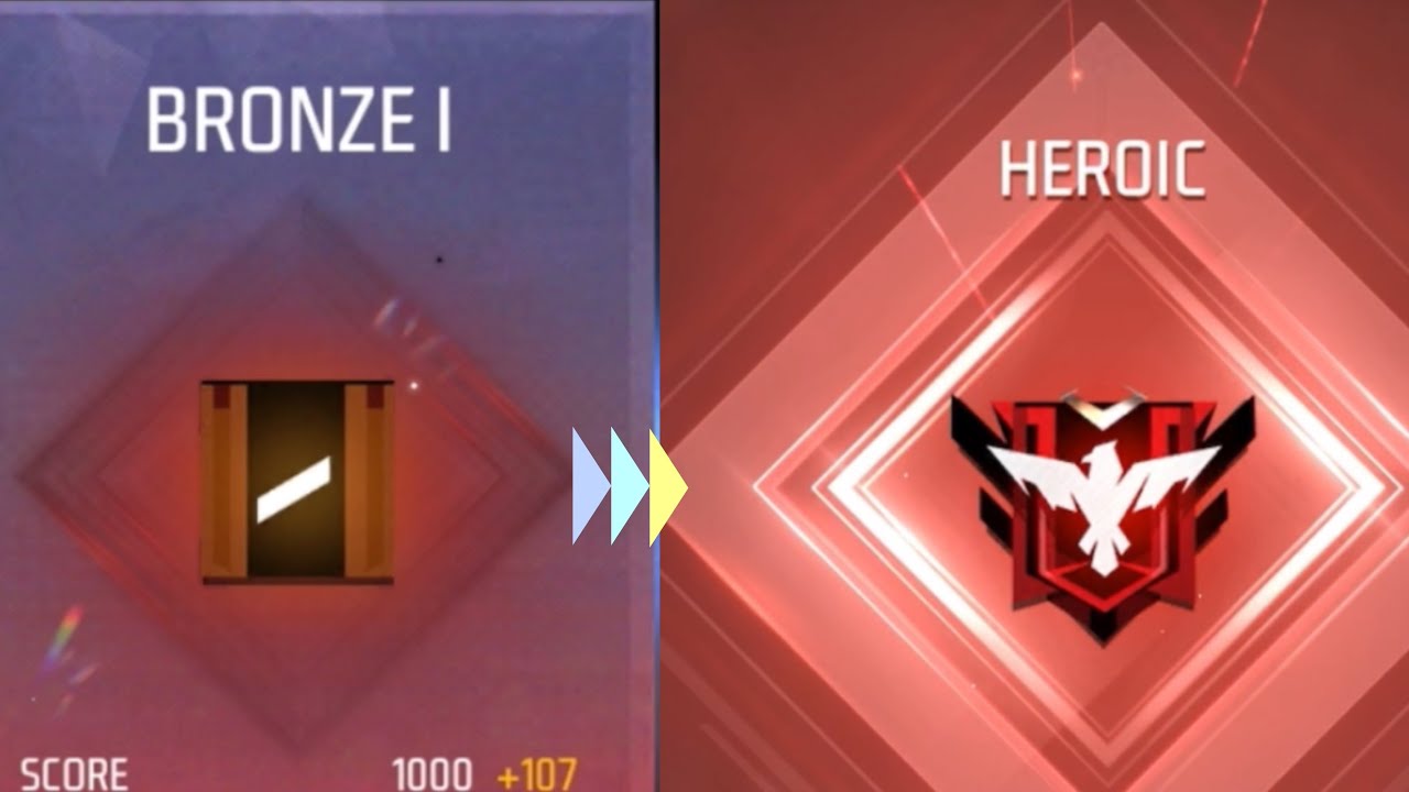 От БРОНЗЫ до ГЕРОИЧЕСКОГО | Повышение ранга | Garena Free Fire | Повышение ранга в соло + отряде ...