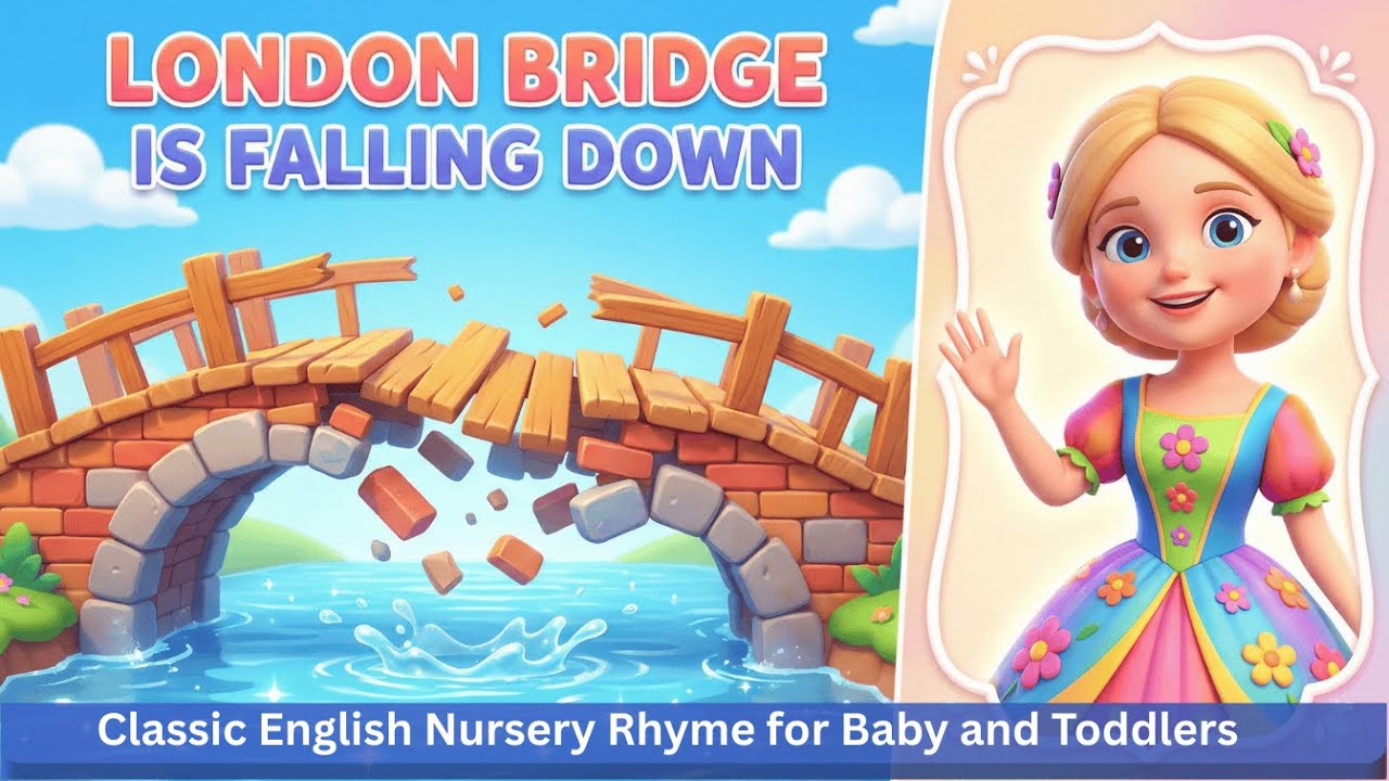 London Bridge Is Falling Down | 3D Animated Nursery Rhyme for Kids 