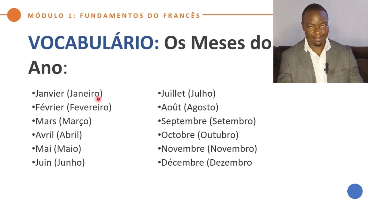 AULA 07 - MESES DO ANO EM FRANCÊS