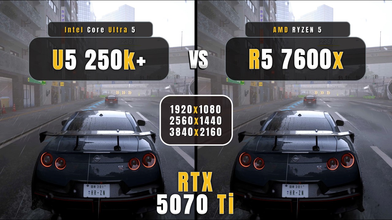 Ultra 5 250K Plus vs Ryzen 5 7600x: 1080p, 1440p, 4k | Ultimate Comparison! | RTX 5070 Ti