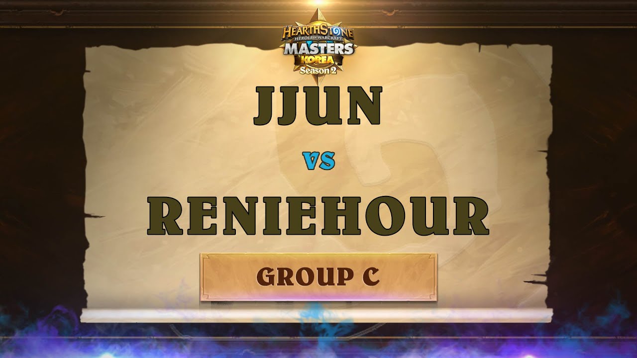 Junn vs RenieHour - Group C - OGN Hearthstone Masters Korea Season 2