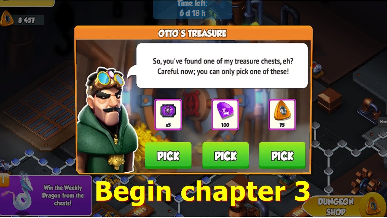 Got 100 Gems in Ice Coral Dungeon week | Begin chapter 3 Custos Regius Tyrant event | DML