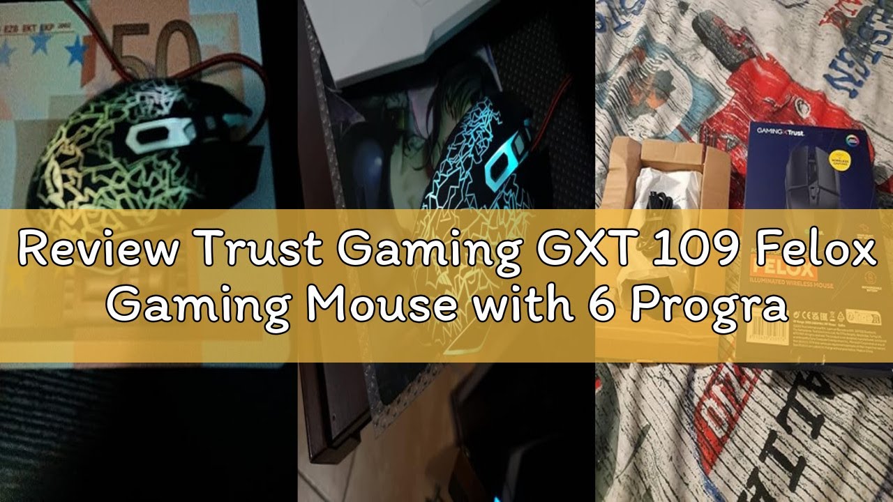 Review Trust Gaming GXT 109 Felox Gaming Mouse with 6 Programmable Buttons, Advanced Software, Multi