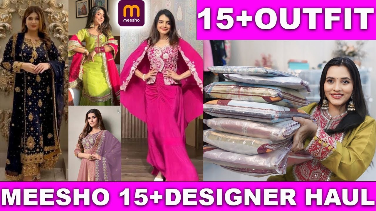 Meesho🌸🛍️15+Designer Wedding Special Haul || Indowestern Sharara Set Suit||New Arrivals