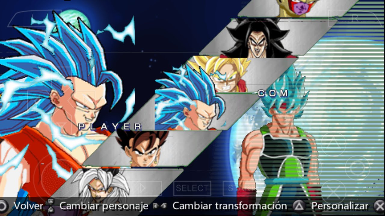 Dbz shin budokai 2 mods goku ssj blue 3 vs bardock ssj blue