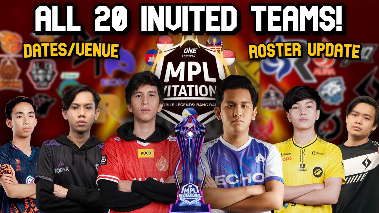 ALL 20 TEAMS IN MPL INVITATIONAL 2022! DATES/ROSTER UPDATE/WATCH PARTY VENUE!