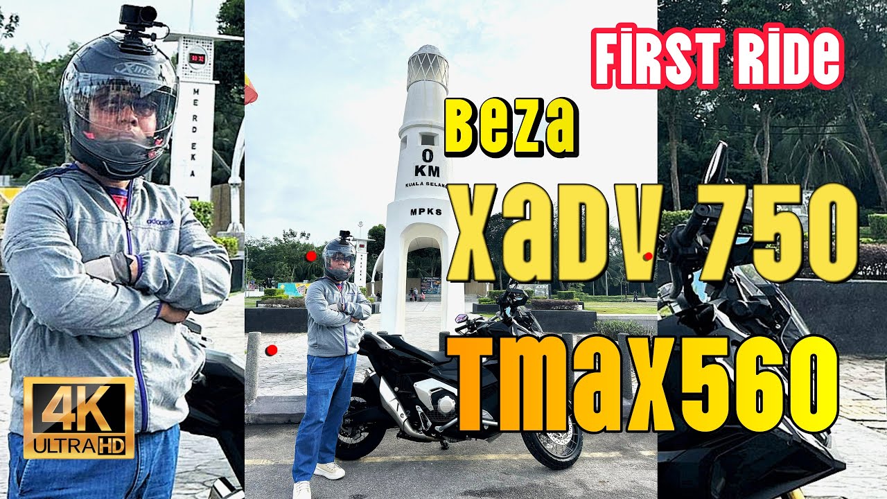 Xadv750 First Ride Skuter standart kedai seperti mesim jahit baju | #motovlog #akrapovic #racing