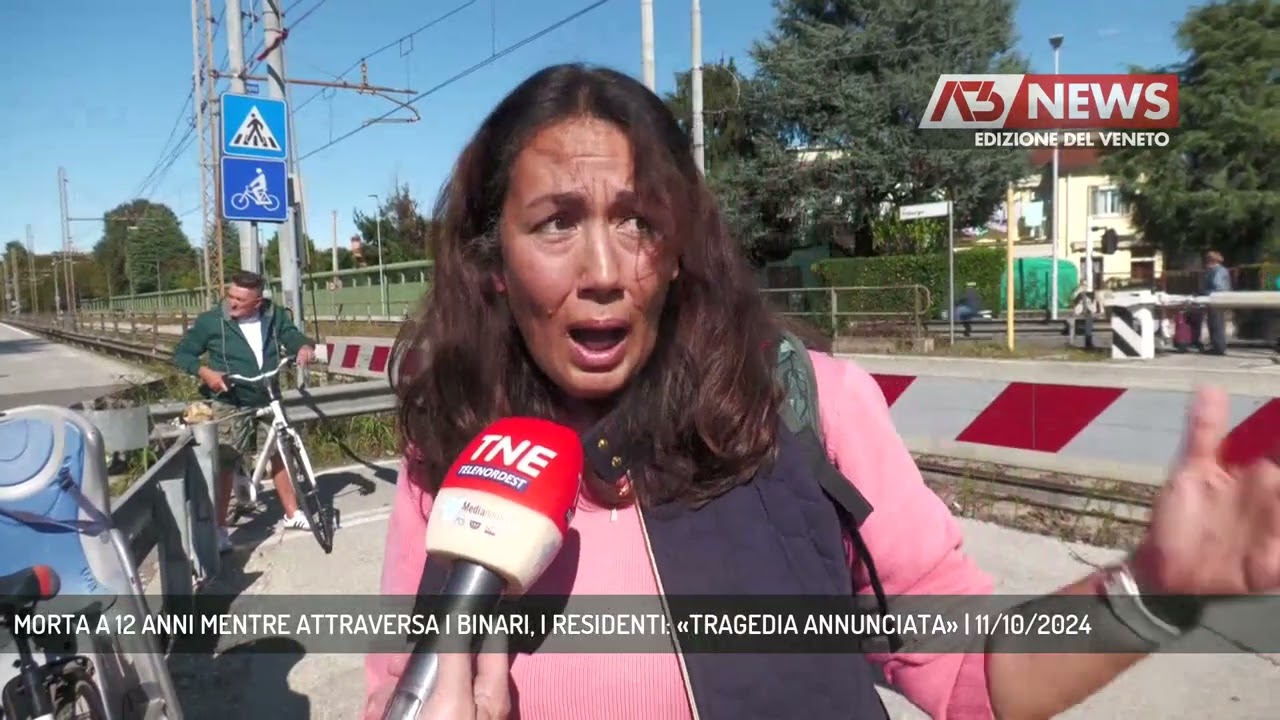 MORTA A 12 ANNI MENTRE ATTRAVERSA I BINARI, I RESIDENTI: «TRAGEDIA ANNUNCIATA» | 11/10/2024