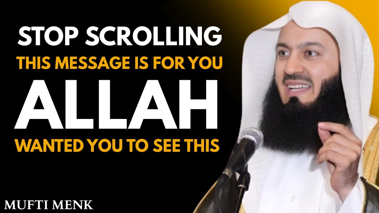 Allah Has Chosen You — This Is Not a Coincidence |Speech by Mufti Menk