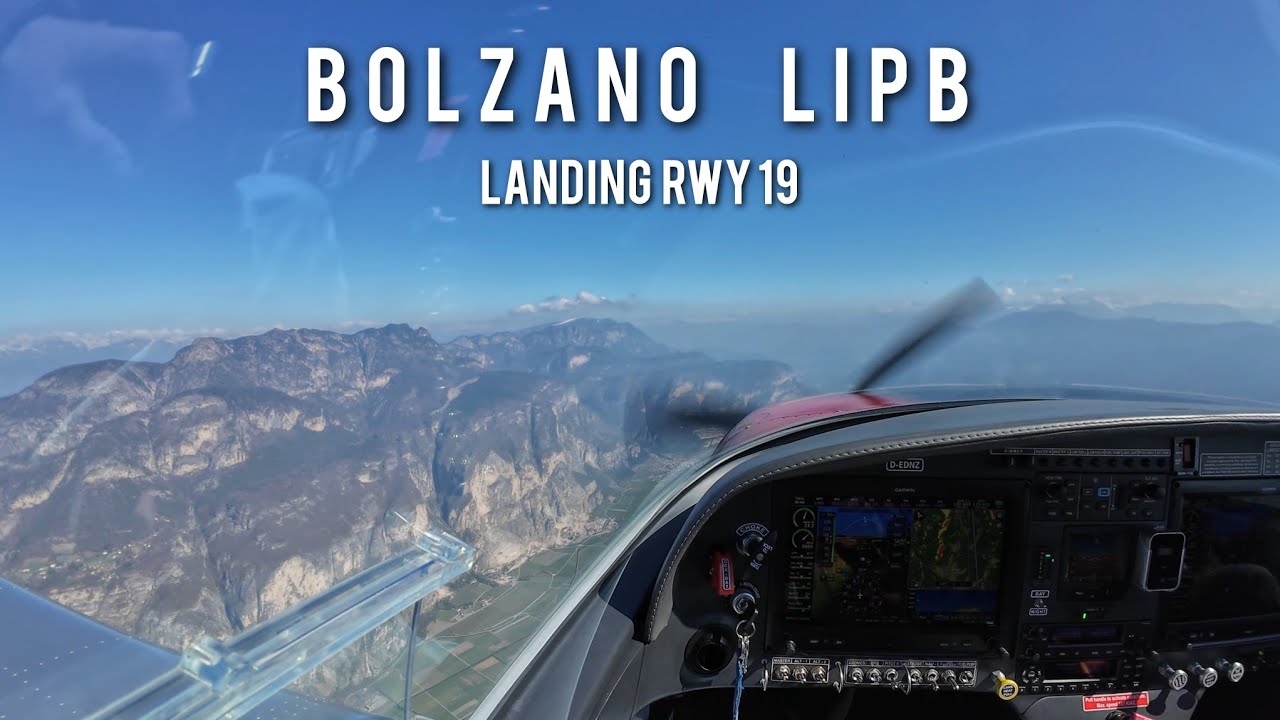LANDING in BOLZANO LIPB 19 | Bristell B23 | Unedited Cockpit View 4K