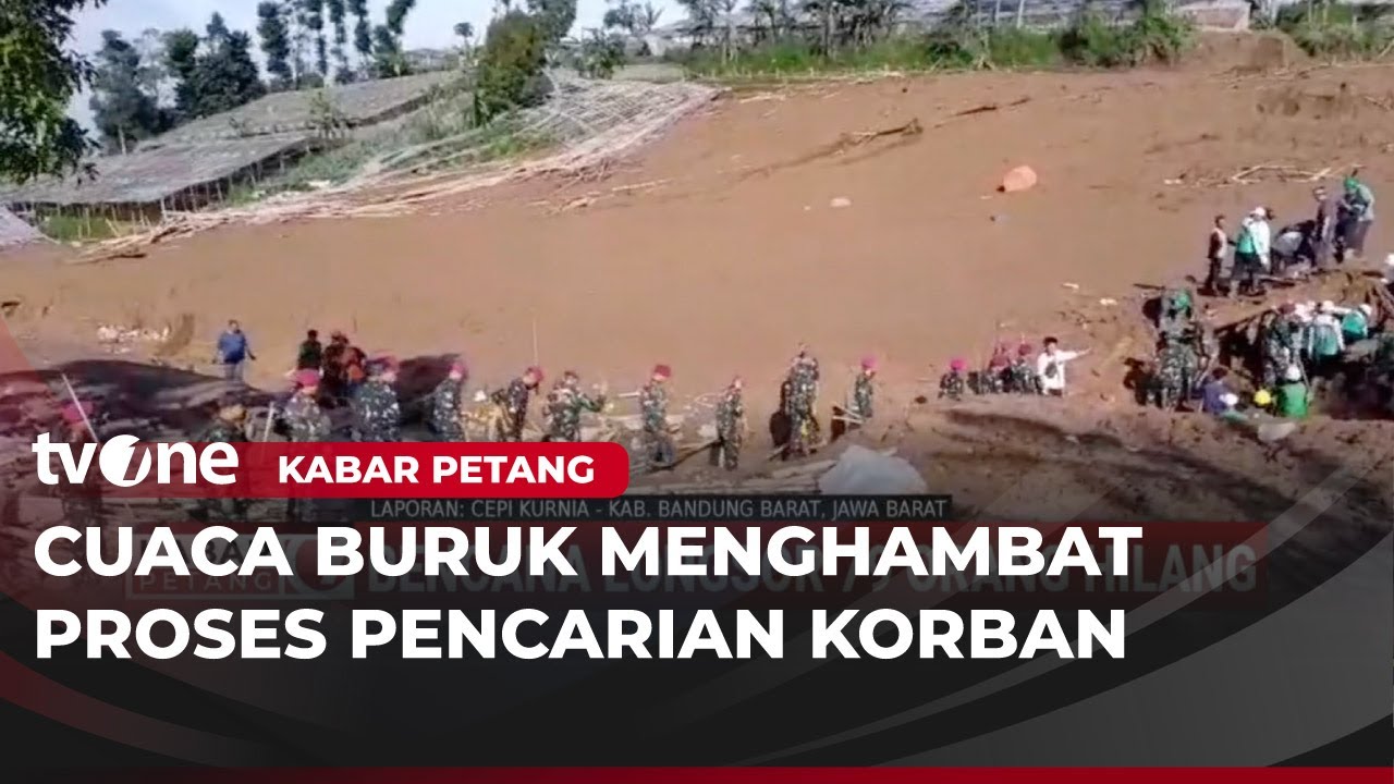 19 Kantong Jenazah Korban Longsor di Cisarua Bandung Barat telah Dievakuasi | Kabar Petang