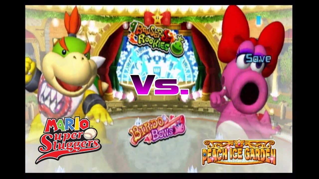 MSS - Bowser Jr. Rookies VS Birdo Bows - Peach Ice Garden (Daytime) (Game 1)