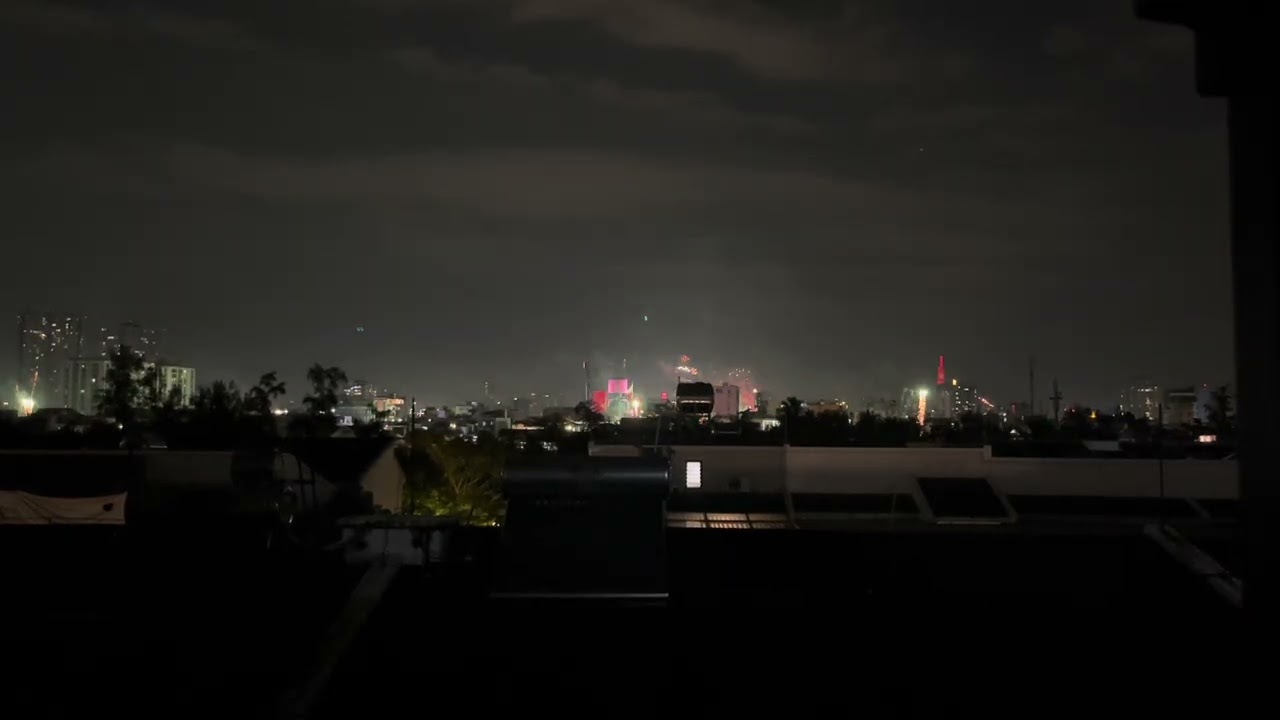 Вьетнамский Новый год, Сайгон 2026. #fireworks #tet #happynewyear 