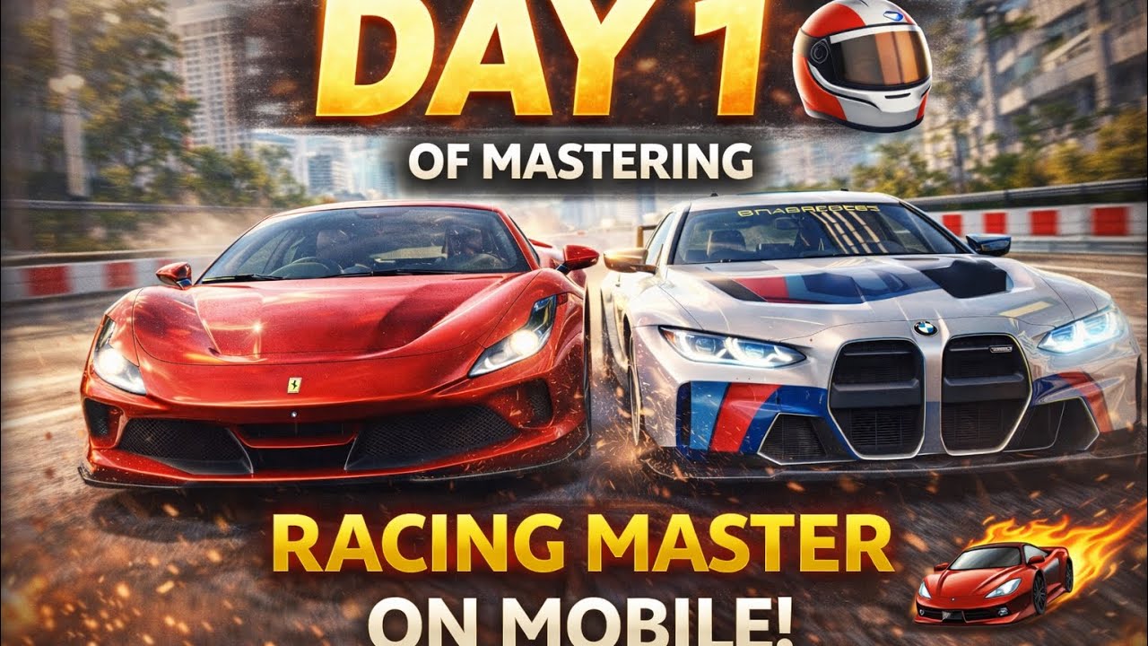 Day 1 of Mastering Racing Master… Subscribe to See the Glow-Up! 🏎️