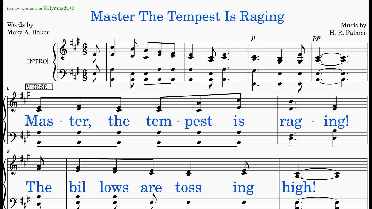 Master The Tempest Is Raging (Palmer - Baker) [v1] [REPLACED]