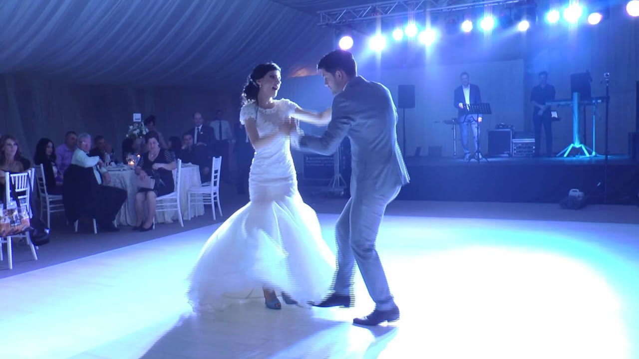 Bride and brother dance