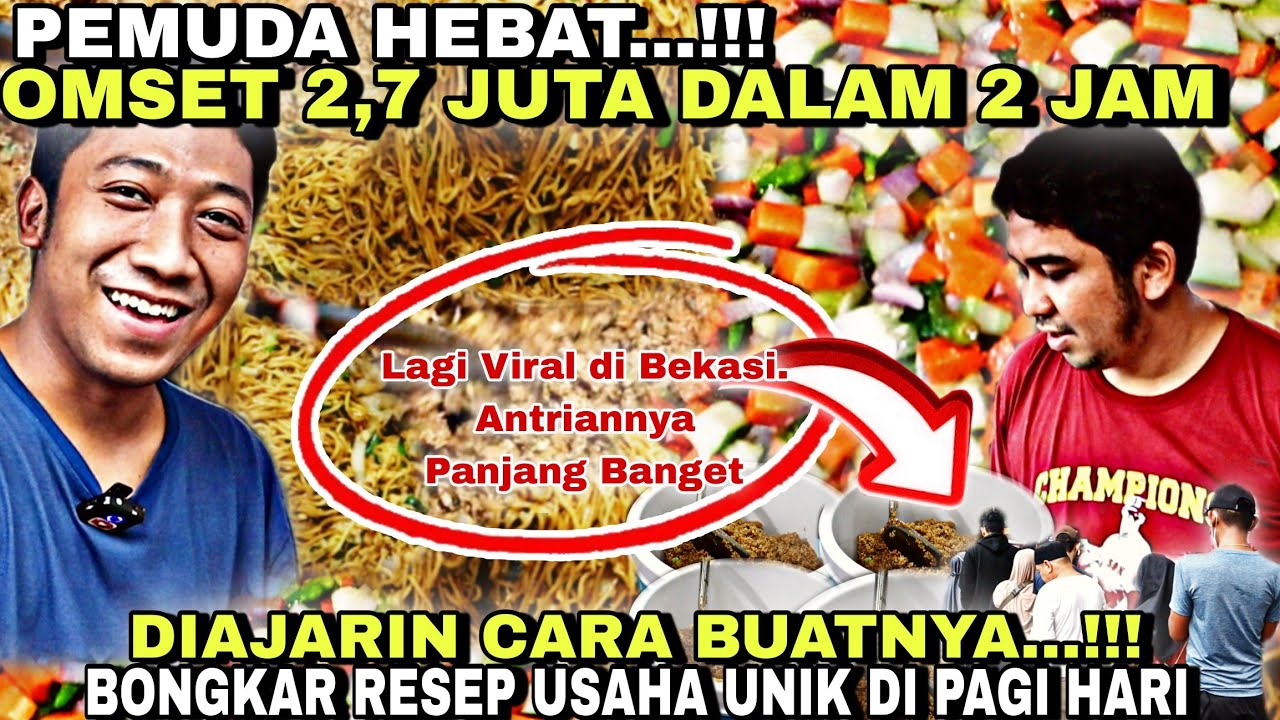 BONGKAR RESEP NASI GORENG HOTEL YANG VIRAL DI CFD GOR BEKASI..!! OMSET 2,7 JUTA DALAM 2 JAM