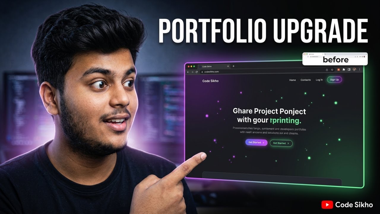 Upgrade My Portfolio Website | Add Animations, Dark Mode & UI Effects | Html CSS Javascript Live