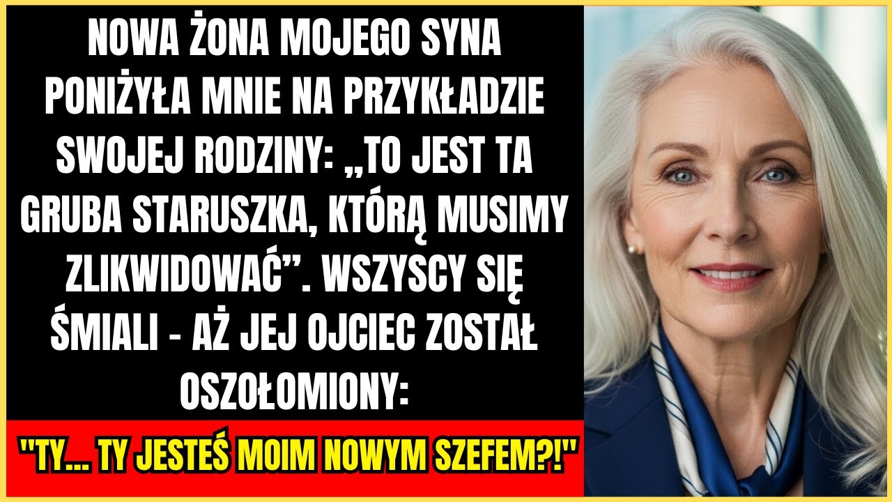 MOJA SYNOWA NAZWAŁA MNIE „TŁUSTĄ ŚWINIĄ” NA WESELU… ALE JEJ OJCIEC MNIE ZOBACZYŁ I ZAMARŁ: „TO ONA?”