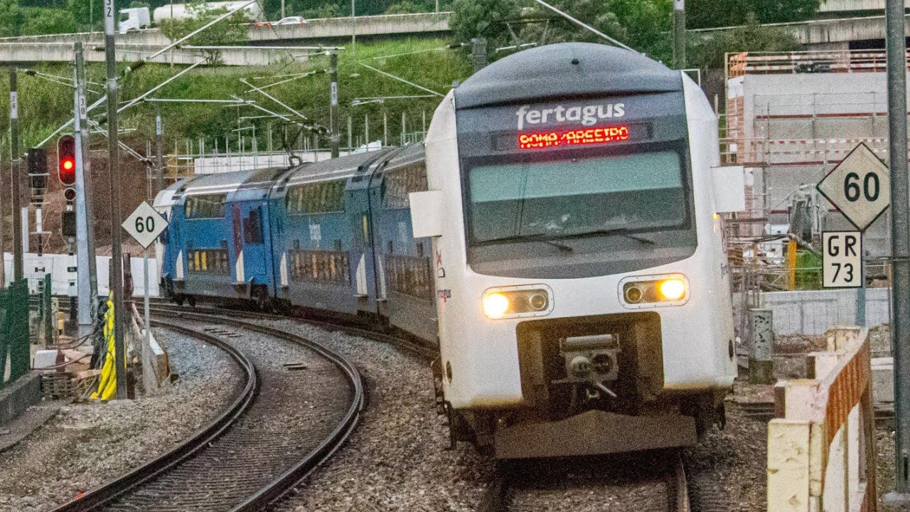 Compilação de Comboios em 📍 Sete Rios 📍. Madrugada.