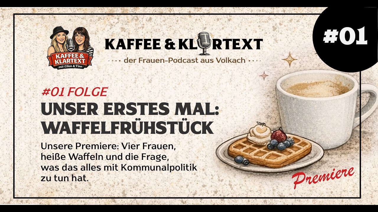 Podcast-Live im KreativQuartier: Das erste Waffelfrühstück war ein voller Erfolg
