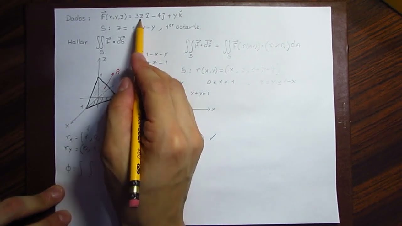 Integral de superficie vectorial Flujo sobre una superficie