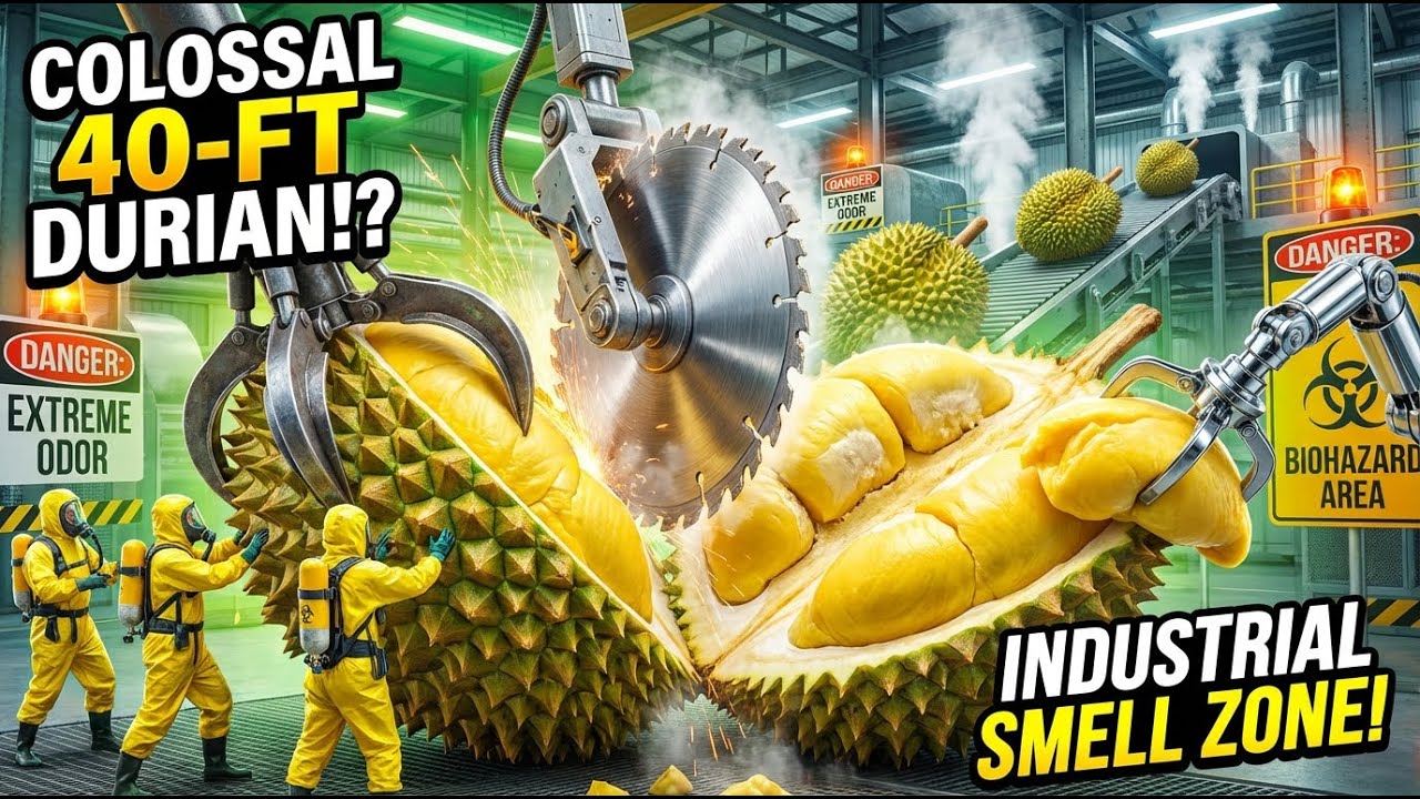 Inside a Durian Fruit Processing Plant | How the World’s Strongest Fruit Is Processed