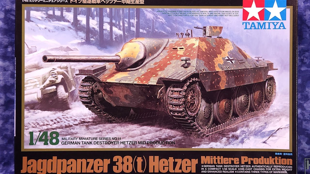 Tamiya 48th scale Hetzer - Jagdpanzer 38(t) July