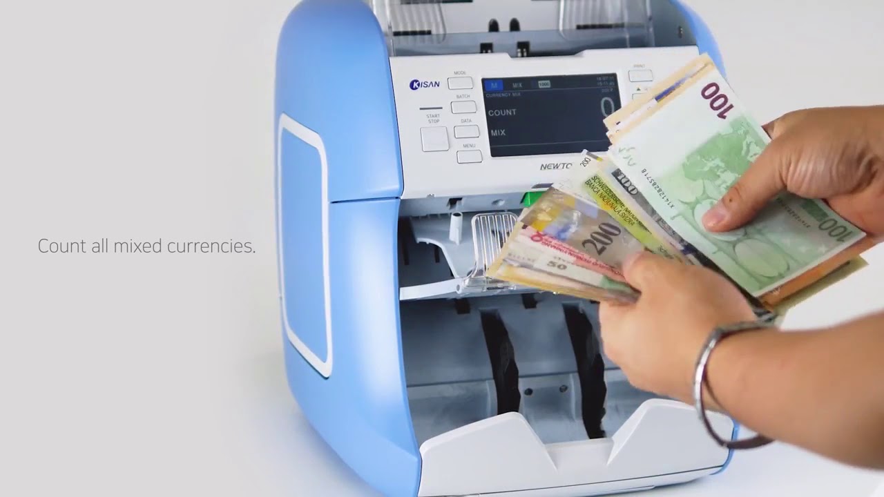 Kisan Newton3 Premium heavy duty - 50 Currencies مكينة عد النقود 50 عملة صناعة كورية