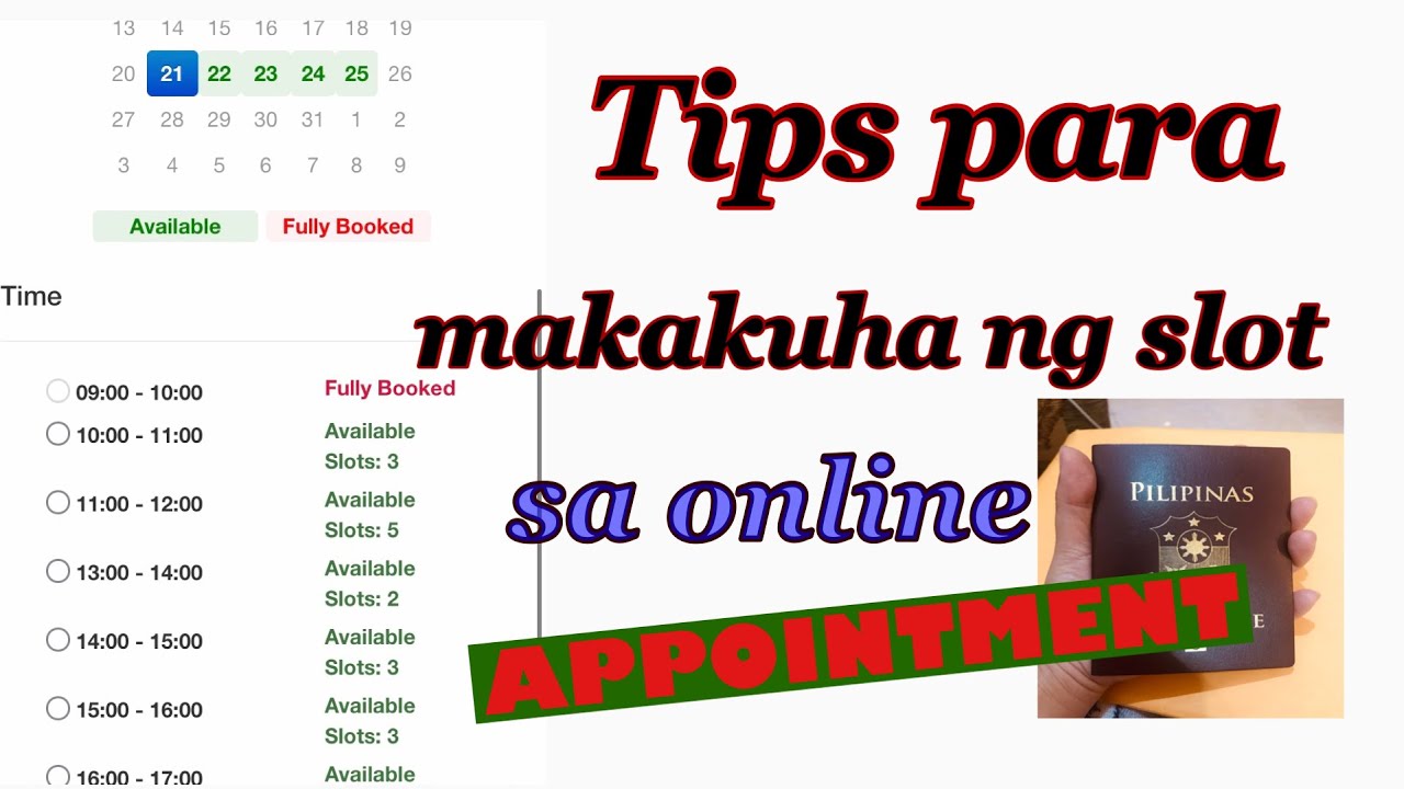 Tips Para Makakuha ng Slot for Schedule Appointment sa DFA