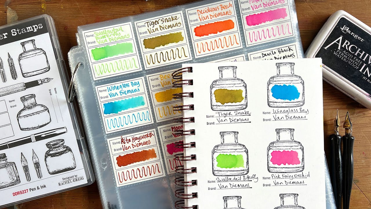 Ink Swatching With The Pen & Ink Stamp Set