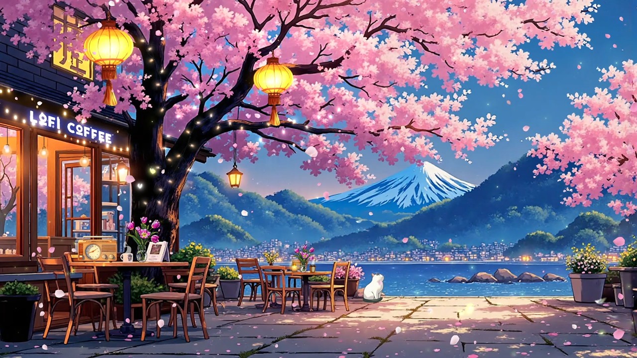 Lofi Spring to Start Your Day 🌸 Lofi Cafe Music for Focus and Positive Energy