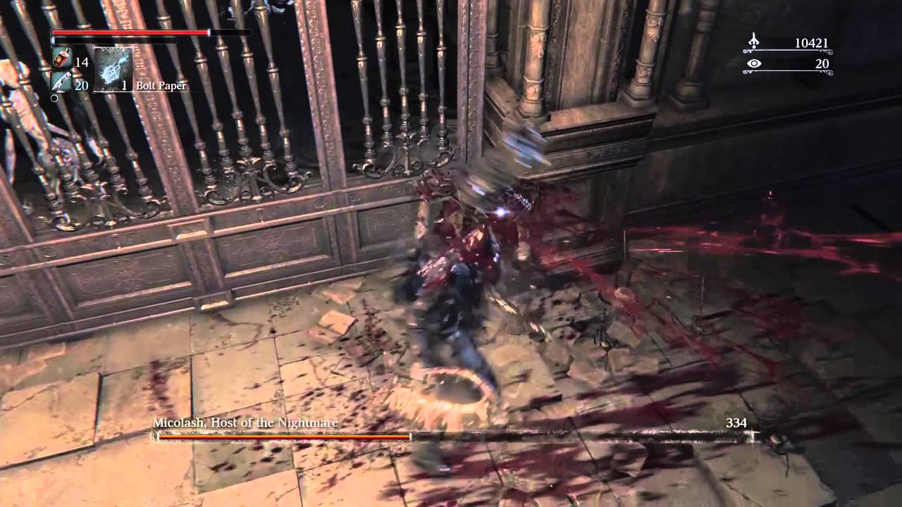 Bloodborne BOSS FIGHT - Micholash, Host of the nightmare