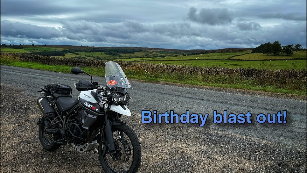 🎉 Birthday Ride Out to Stanhope on the Tiger XCX! 🏍️💨