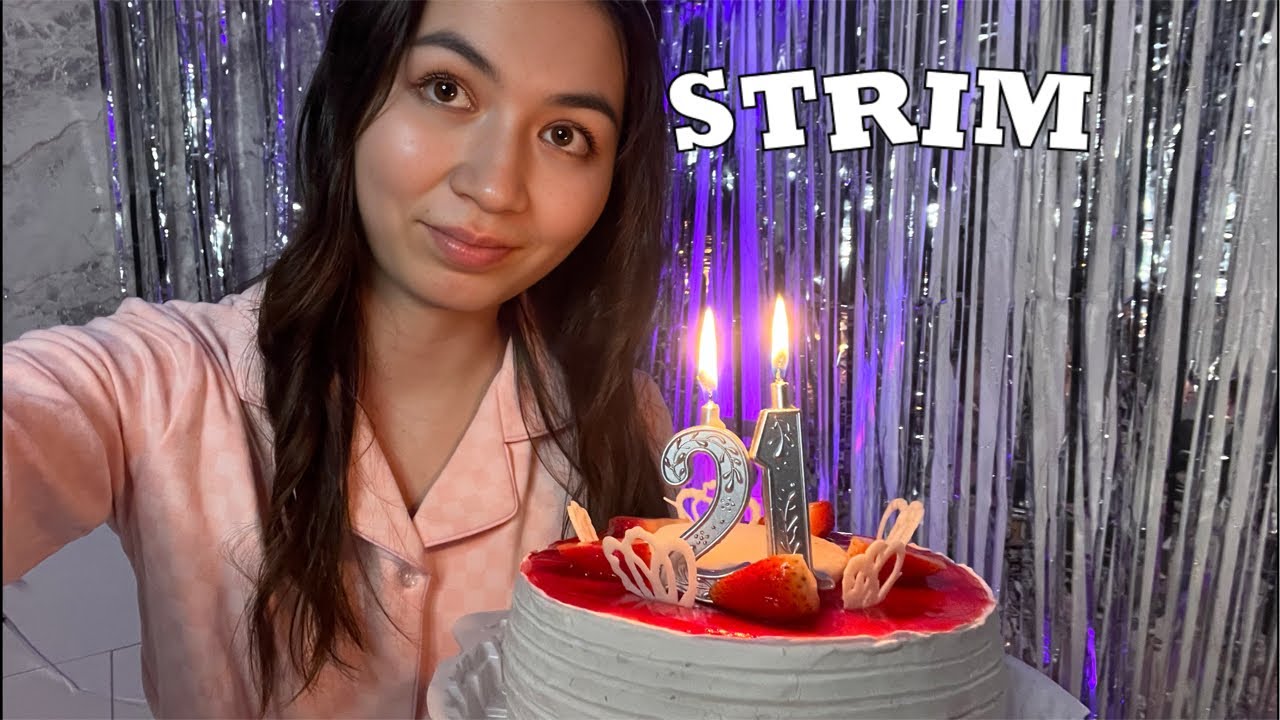 Tug'ilgan kunga strim. Stream my birthday 🎂 asmr