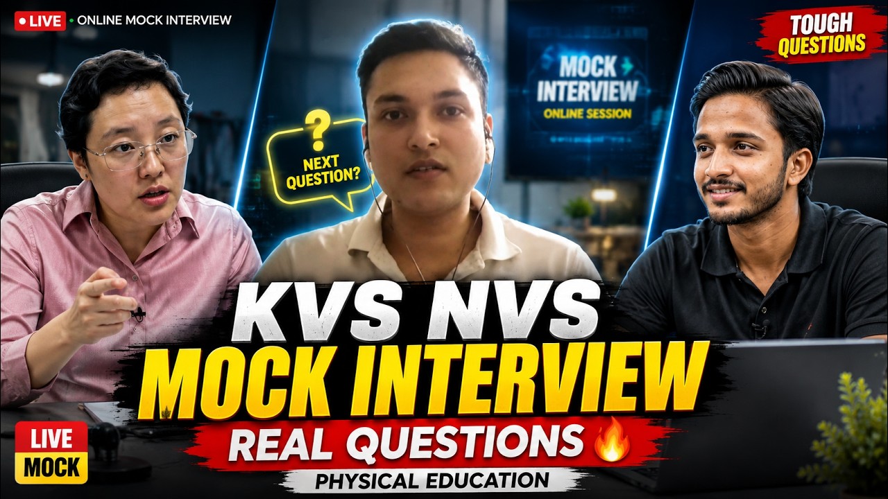 KVS NVS Physical Education Mock Interview 2026 | Real Interview Questions & Best Answers