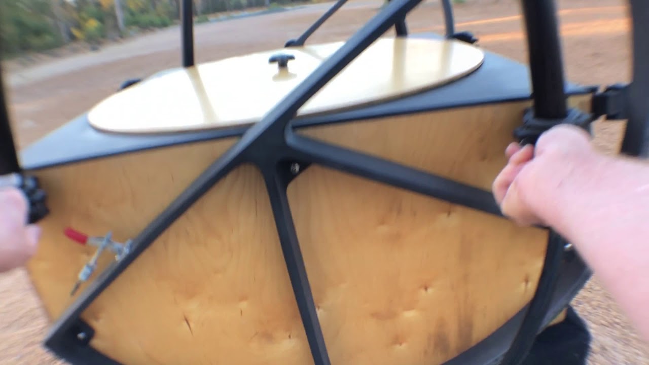 iPhone video of 28 inch Dobsonian telescope setup.